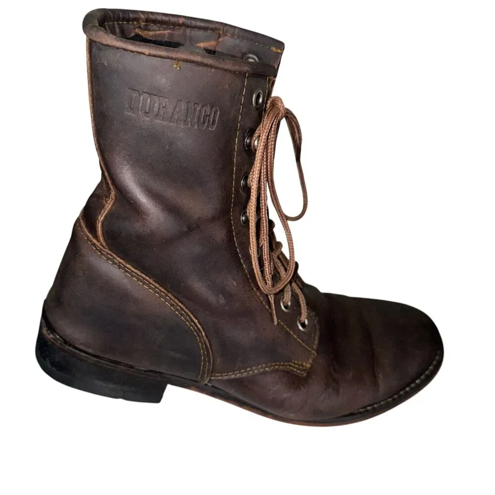 Durango Brown Leather‎ Lace Up Boots Biker Military Grunge Men’s Size 8